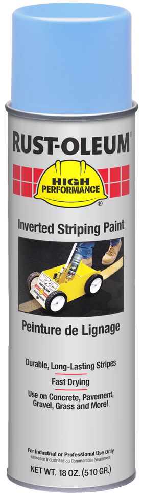 Rust-Oleum 2300 System Gloss Blue inverted striping paint aerosol