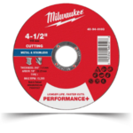 Milwaukee metal and stainless cutting wheel, Performance+