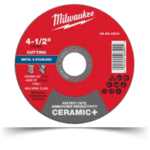 Milwaukee metal and stainless cutting wheel, Ceramic+