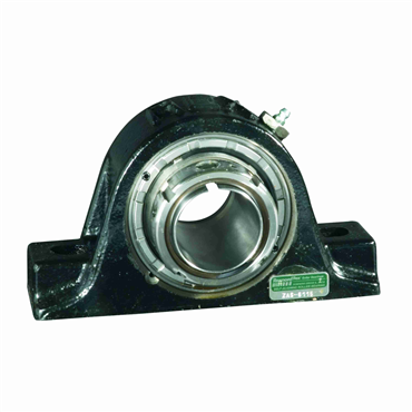 Rex SHURLOK adapter mount spherical roller bearing in a cast iron pillow block housing