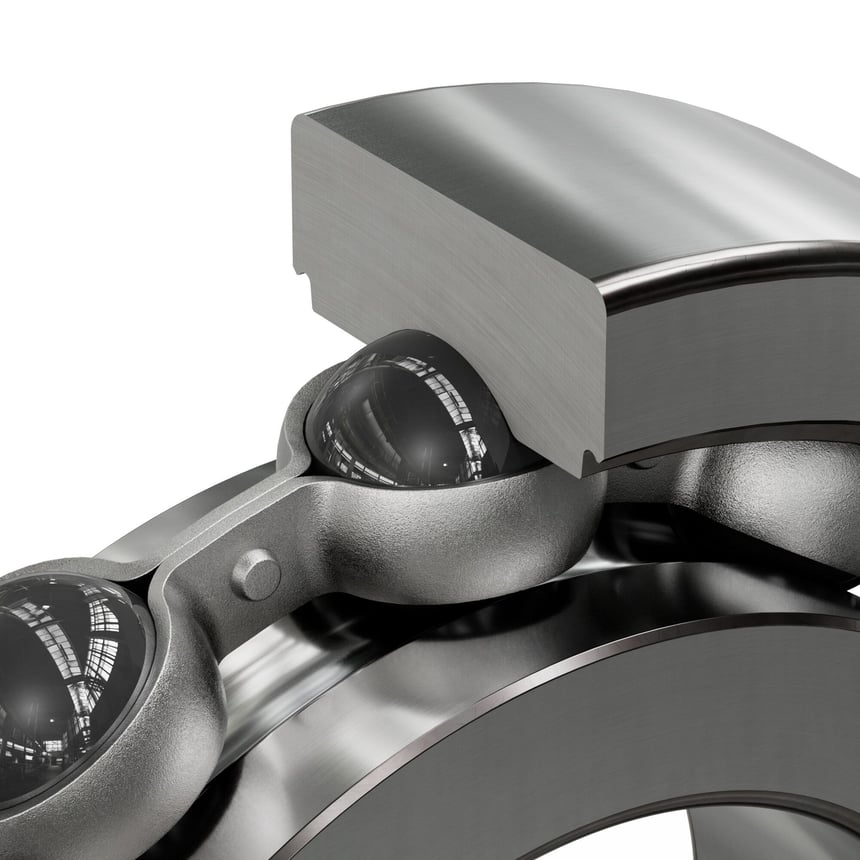 SKF CeraDrive hybrid ceramic bearing, close-up