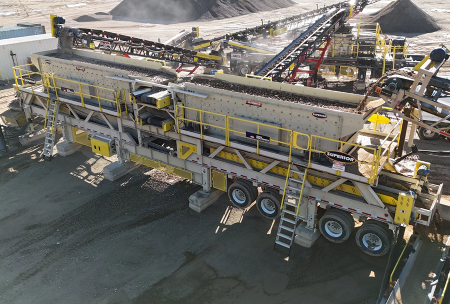 Equipment at an aggregate plant