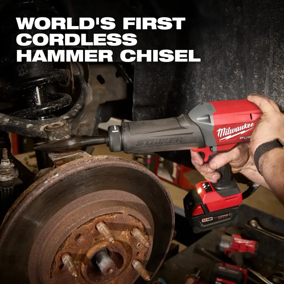 Milwaukee M18 FUEL STRIKER Hammer Chisel feature graphic 2 of 12