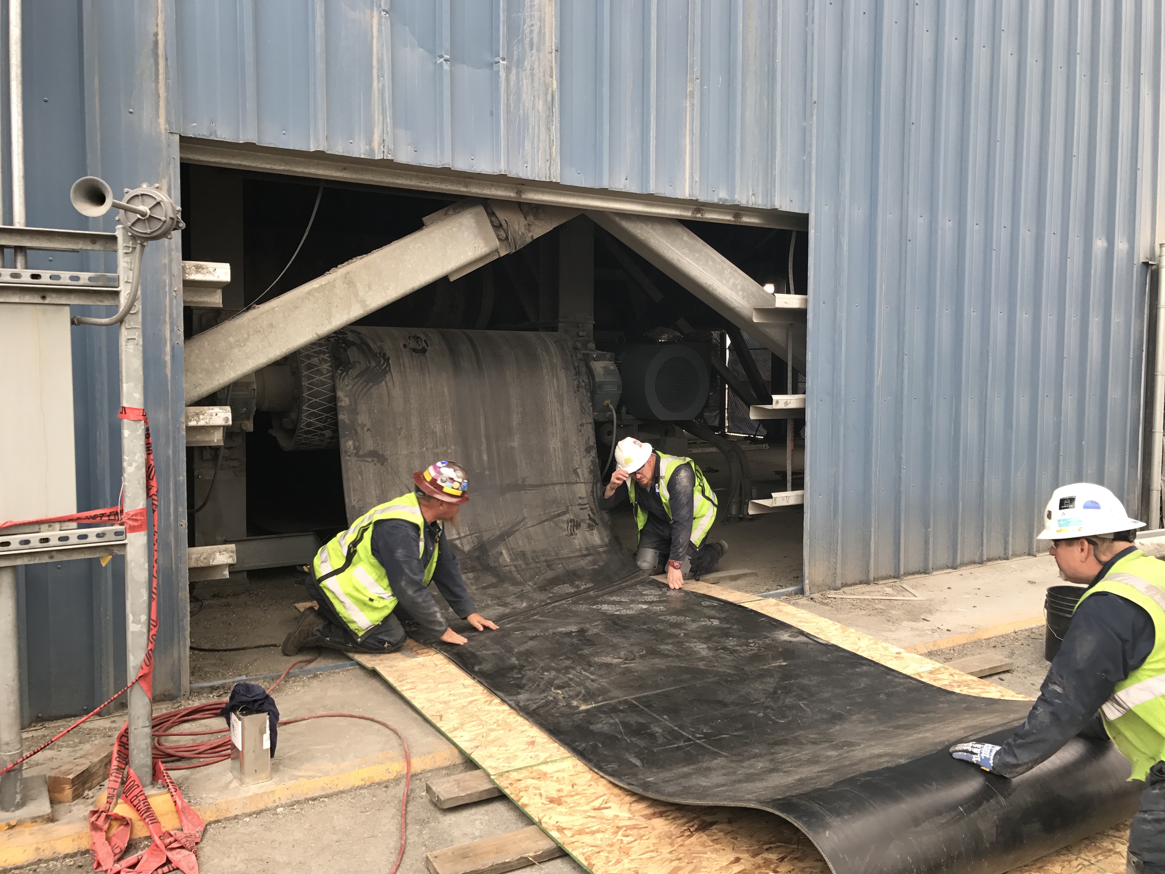 Technician working alongside plant team