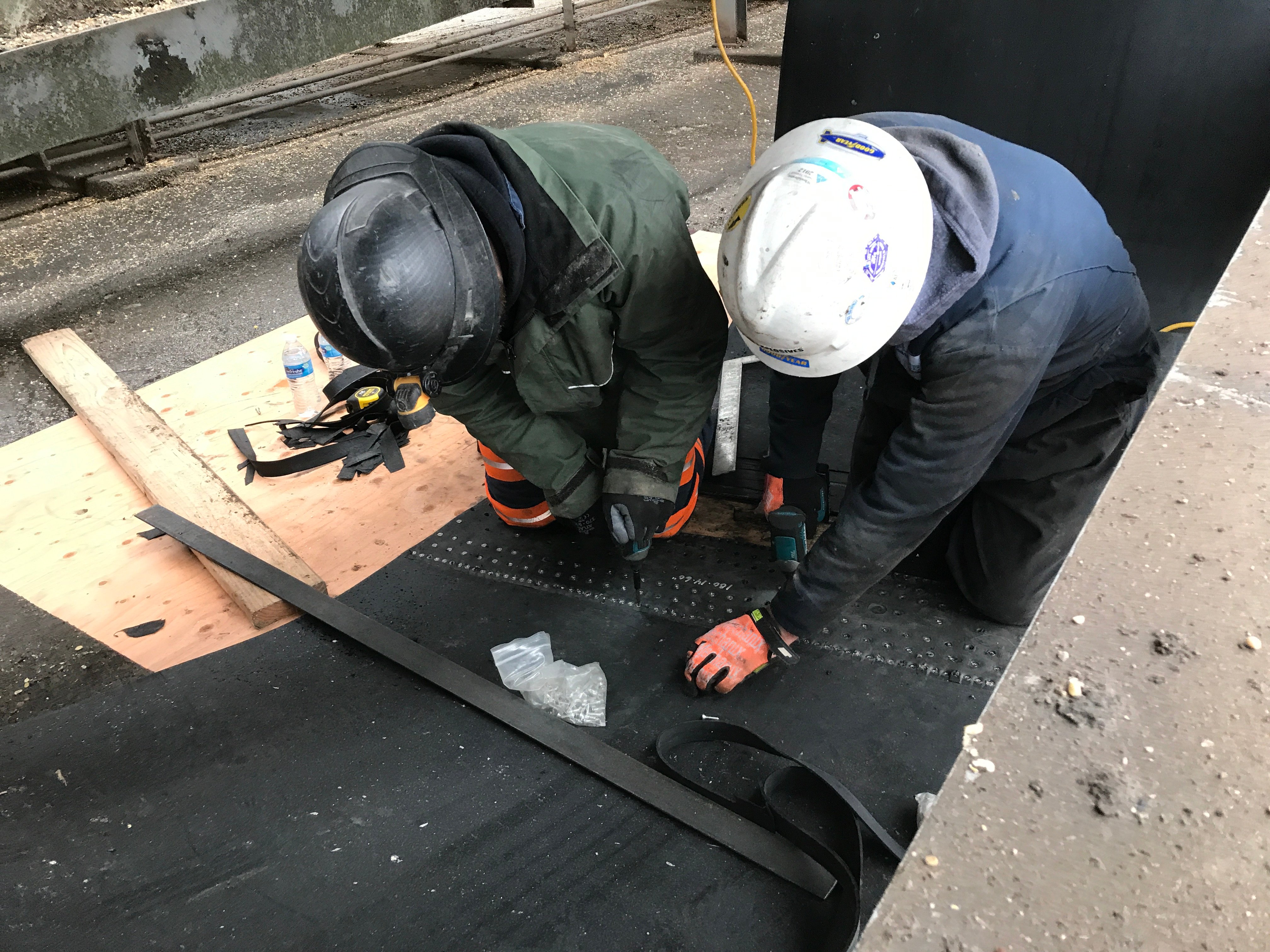 Service technician adapting to facility needs