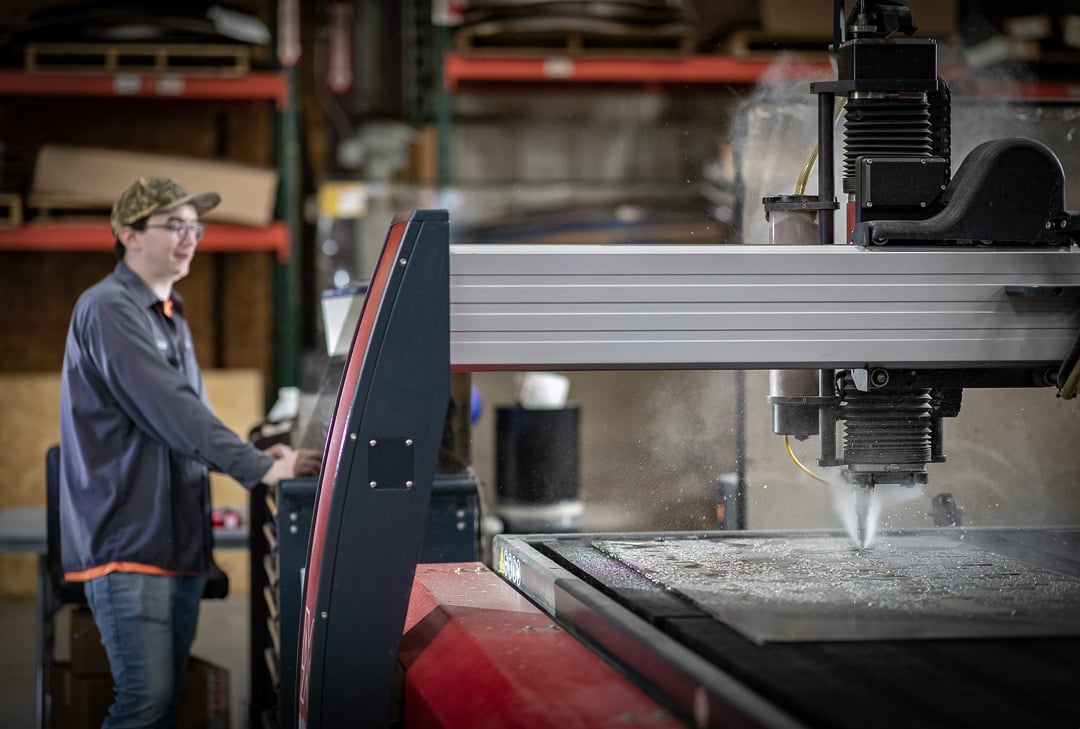 Waterjet production detail