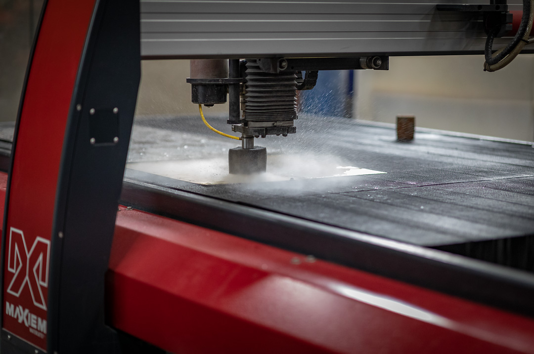Waterjet in operation