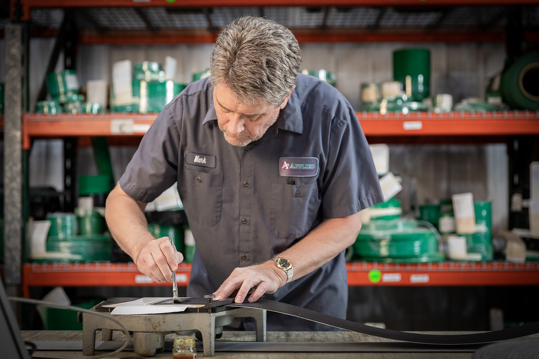 Service work on plant floor equipment