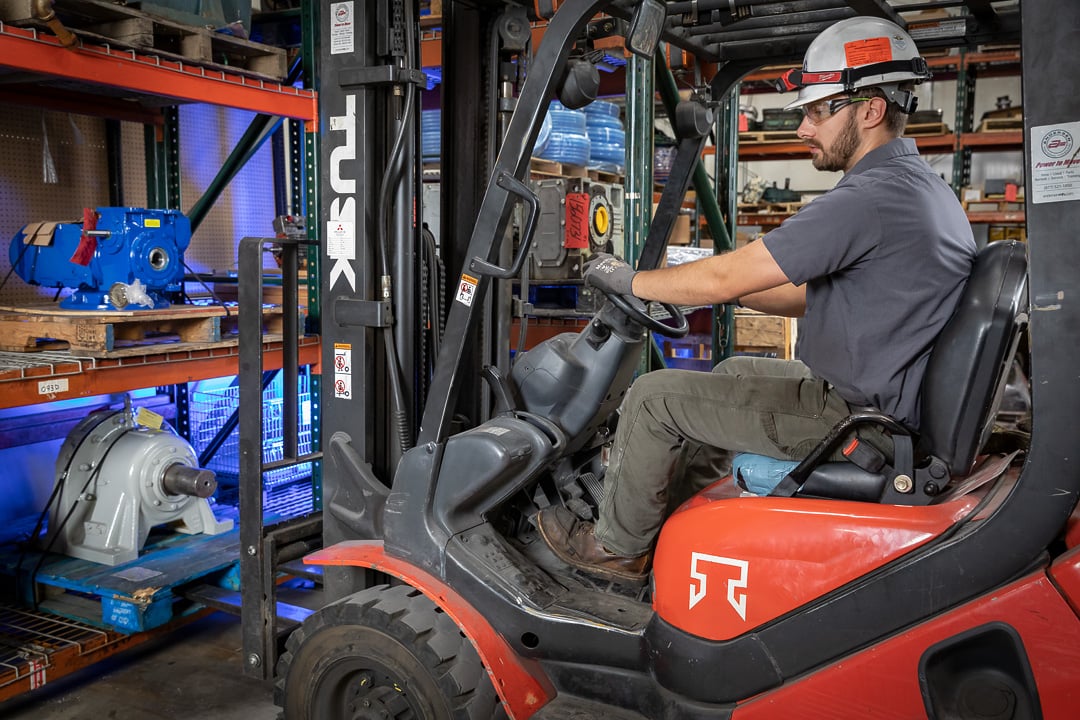 Applied field service technician on site