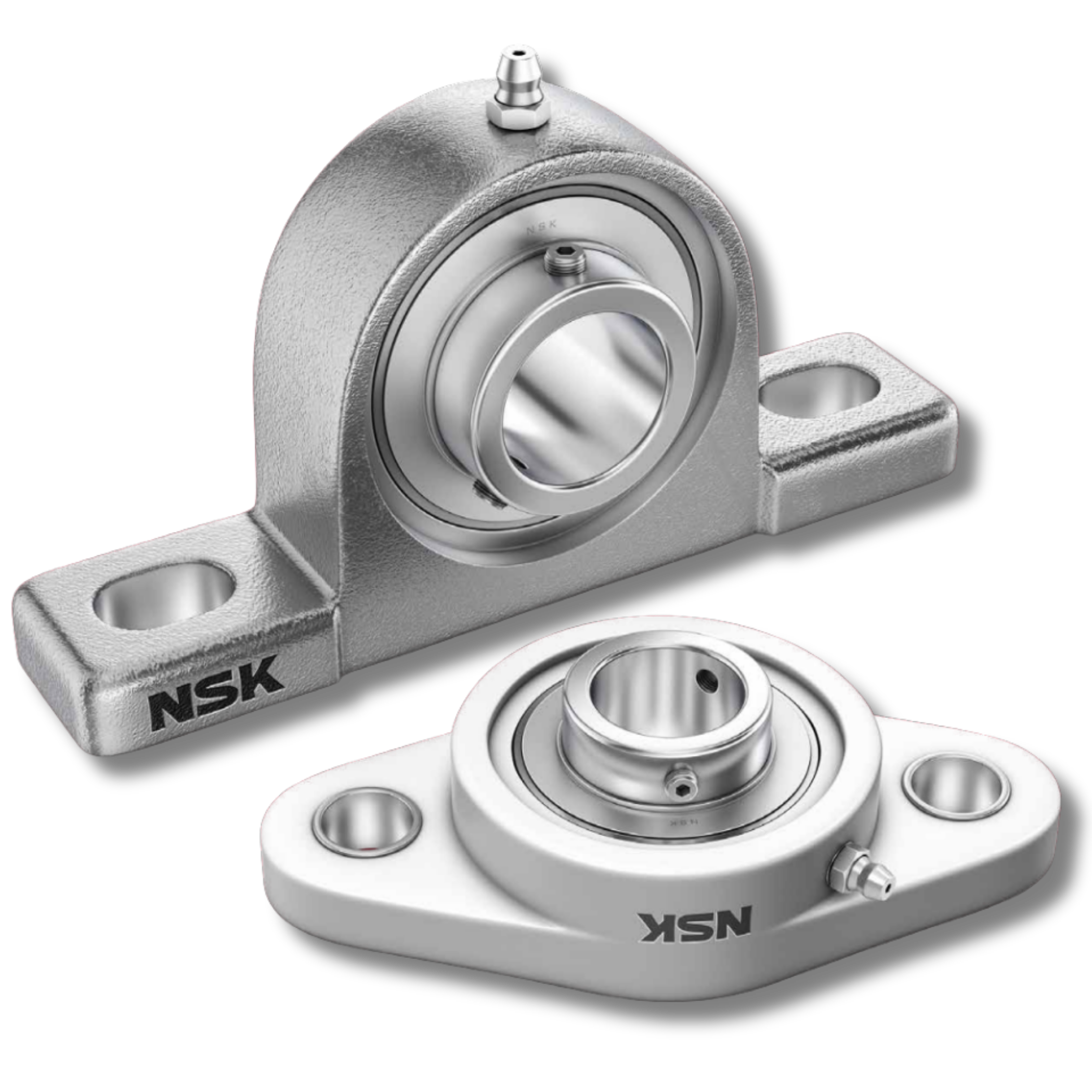 NSK corrosion-resistant mounted ball bearing units for food and beverage