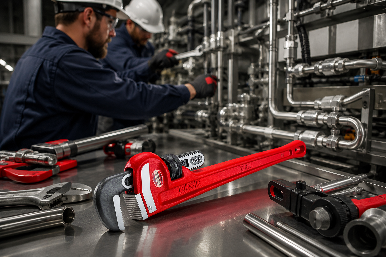 RIDGID wrenches and tubing tools