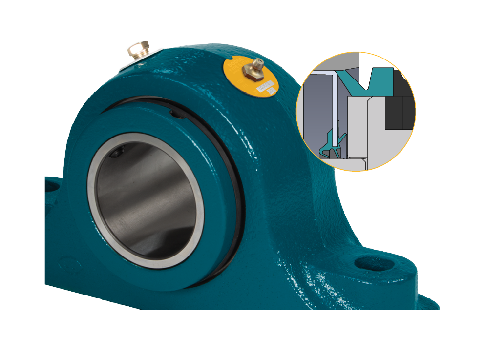 Dodge Type E Harsh Duty bearing housing detail