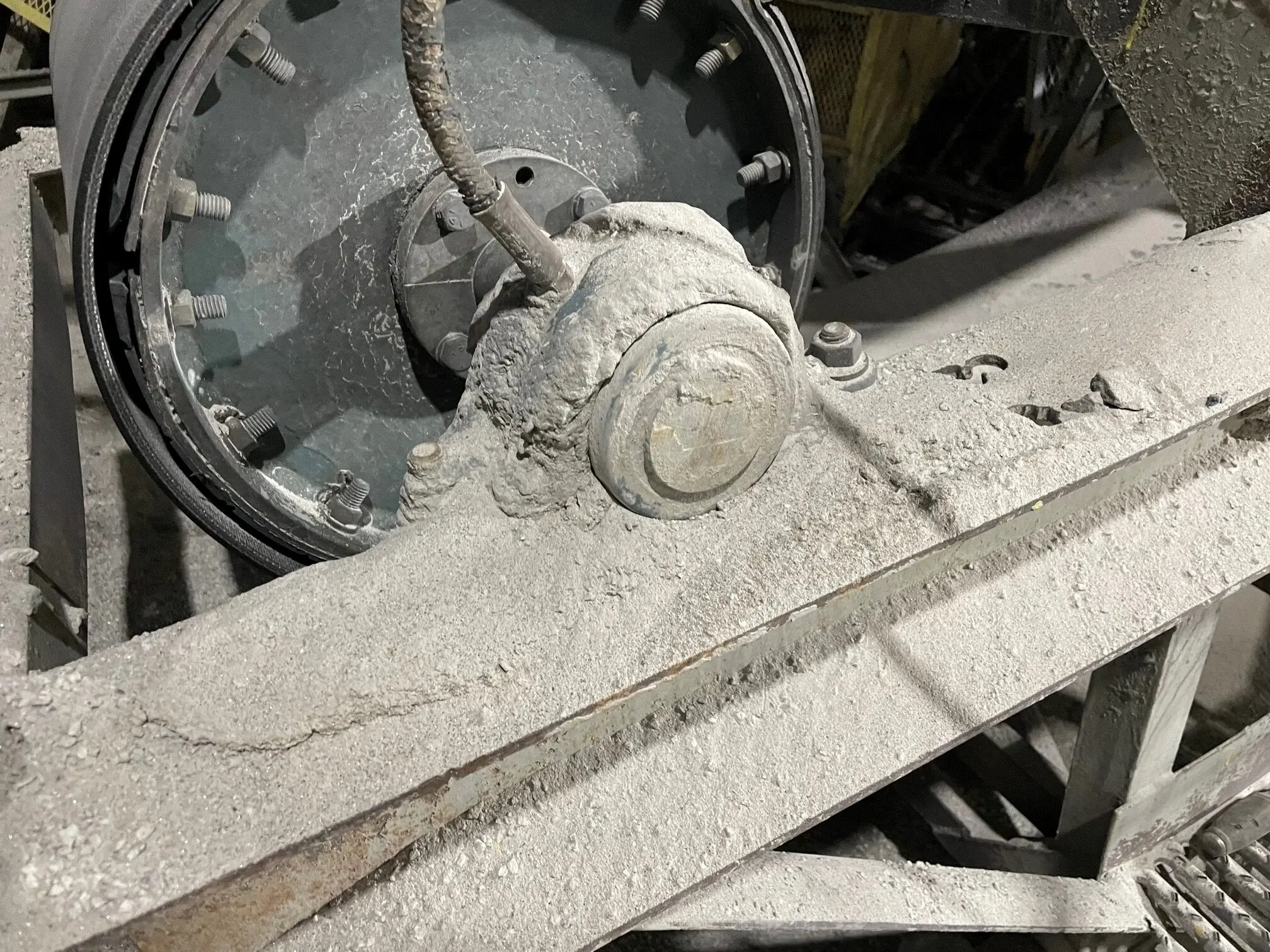 Contaminated bearing showing the real-world damage Harsh Duty sealing prevents