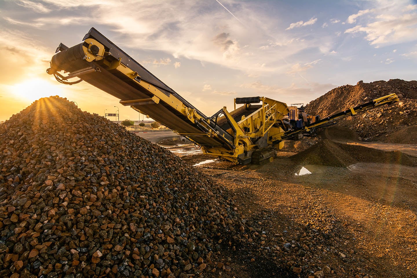 Aggregate operation in the field
