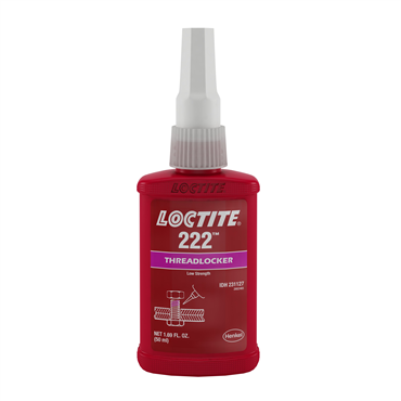Loctite 222 Threadlocker, low strength, purple