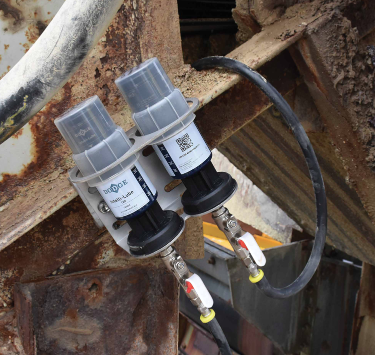 Intelli-Lube units installed on industrial equipment